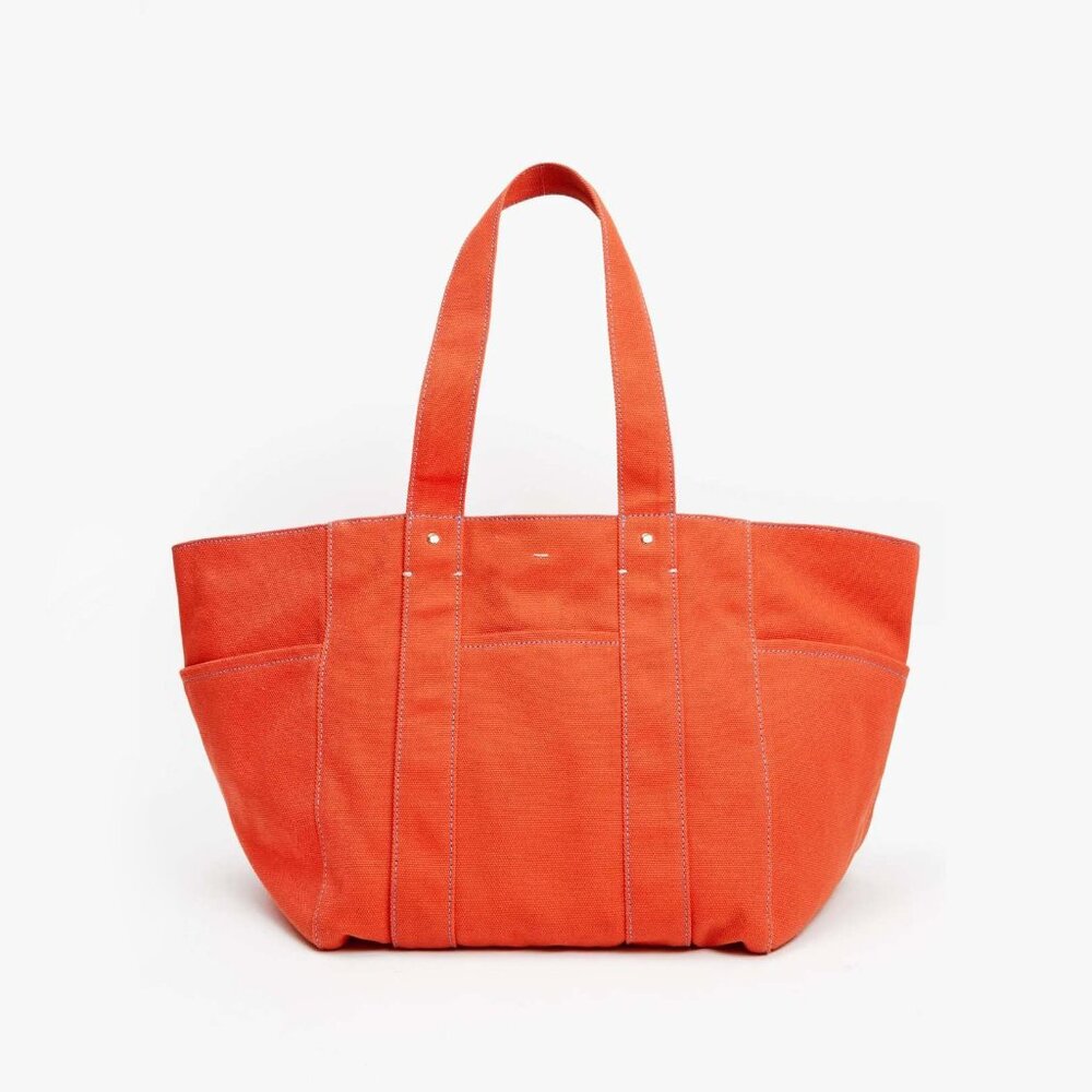 Clare V Le Box Tote in Poppy